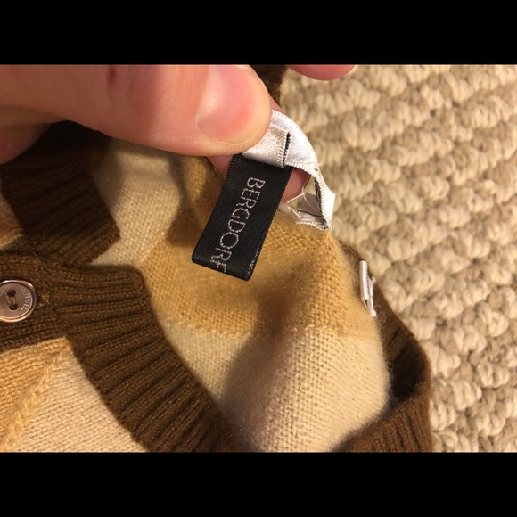 Vince Bergdorf Argyle Sweater M - Picture 3 of 5